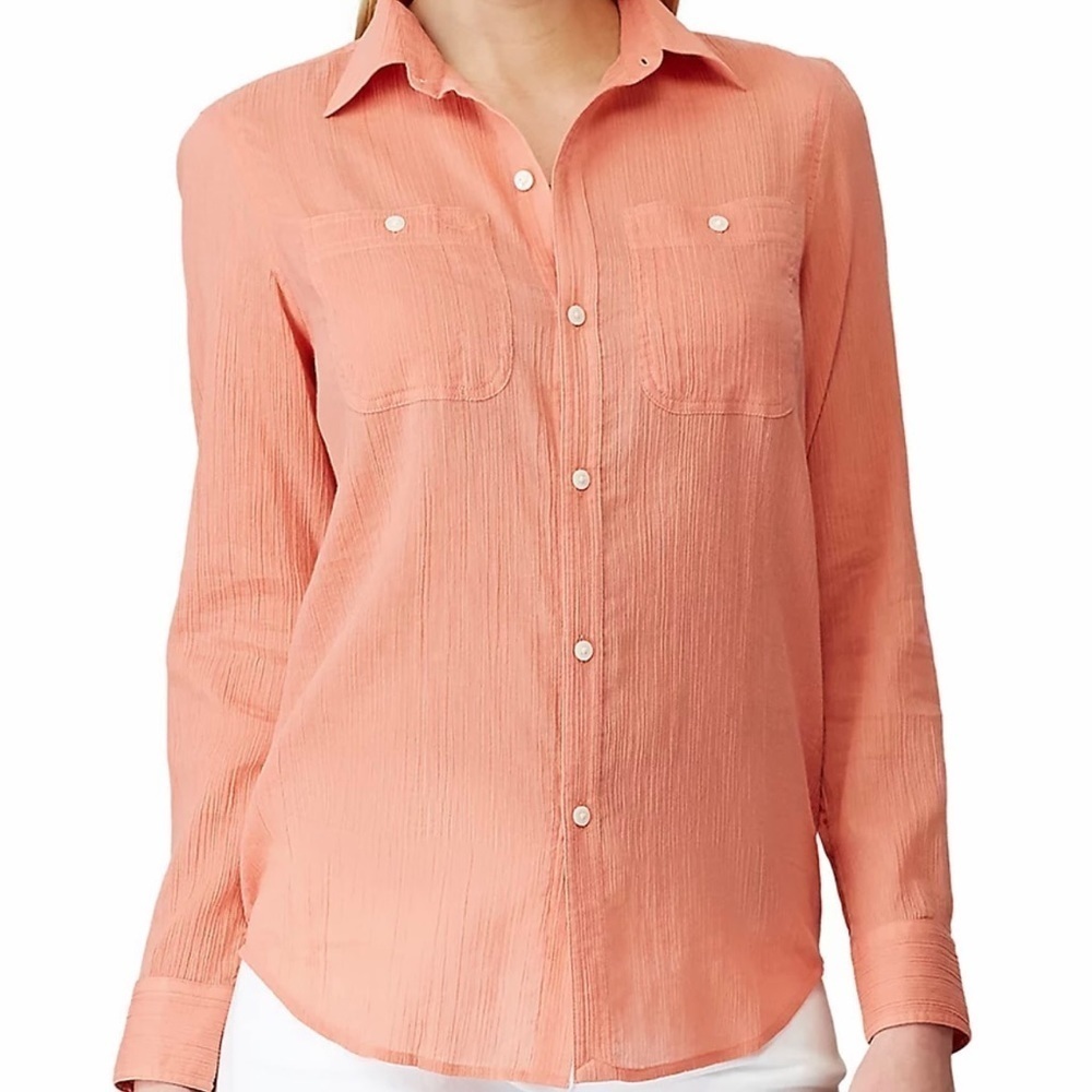 Size PS/P Shirt Orange Women 100 % Cotton